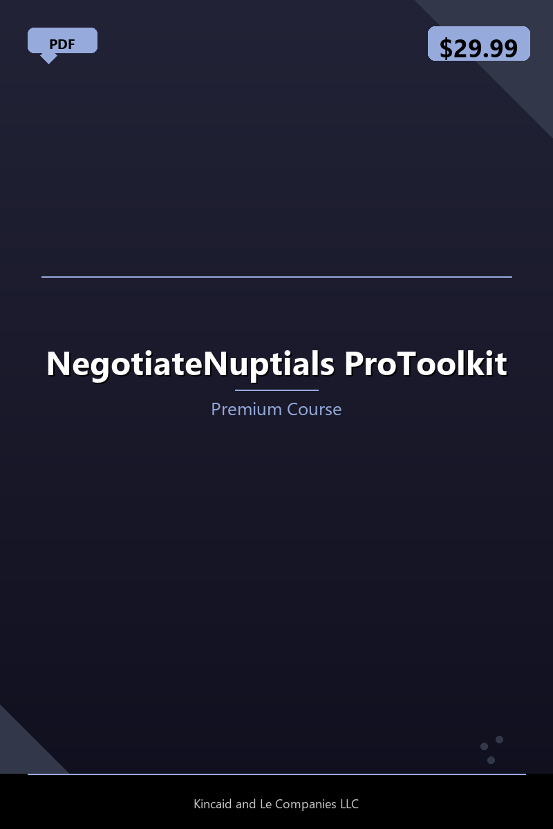 NegotiateNuptials ProToolkit