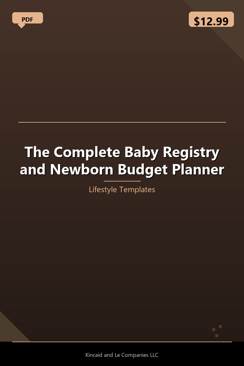 The Complete Baby Registry and Newborn Budget Planner