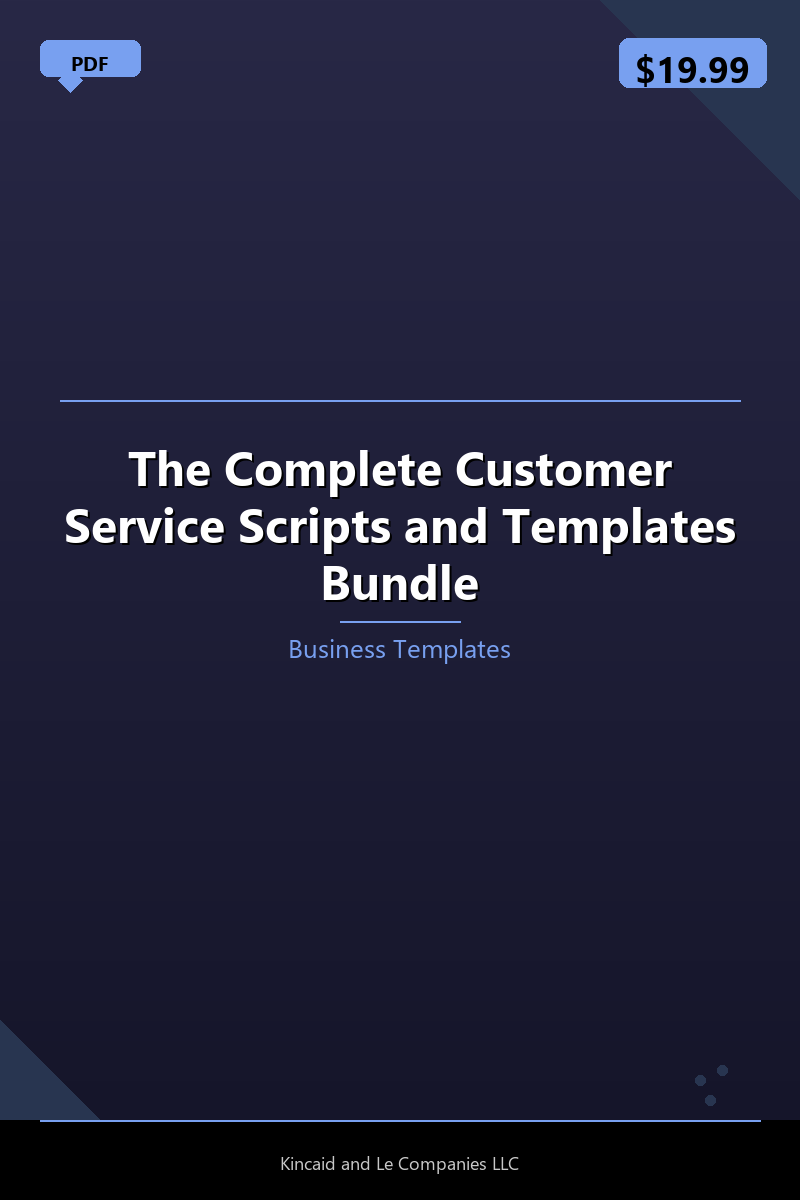 The Complete Customer Service Scripts and Templates Bundle