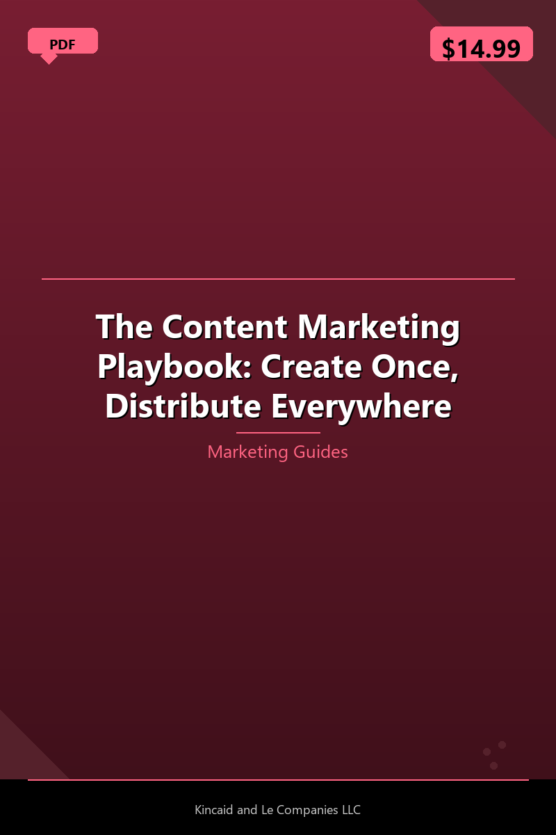 The Content Marketing Playbook: Create Once, Distribute Everywhere