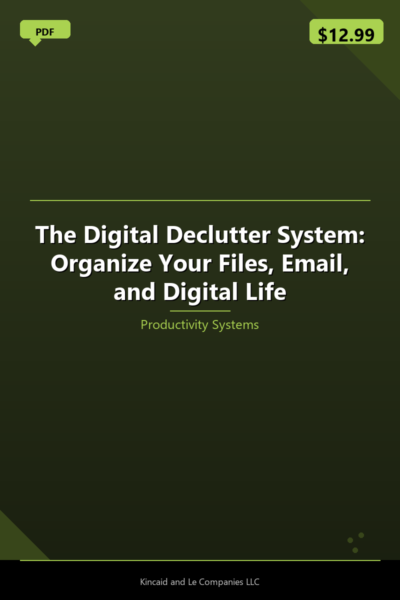 The Digital Declutter System: Organize Your Files, Email, and Digital Life