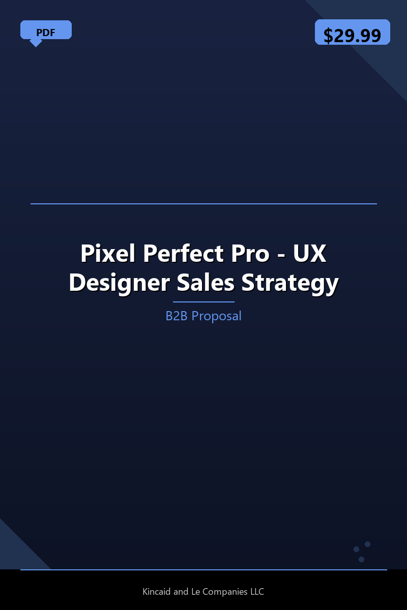 Pixel Perfect Pro - UX Designer Sales Strategy