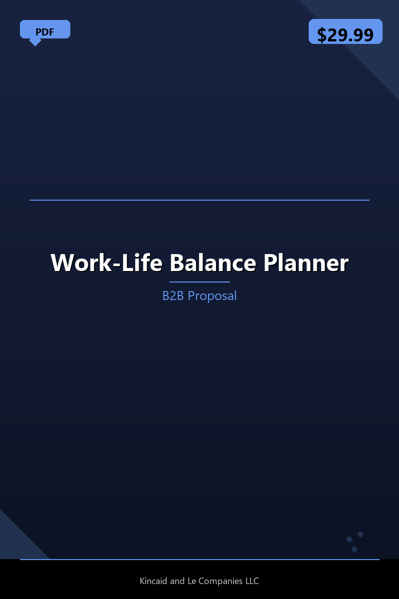 Work-Life Balance Planner