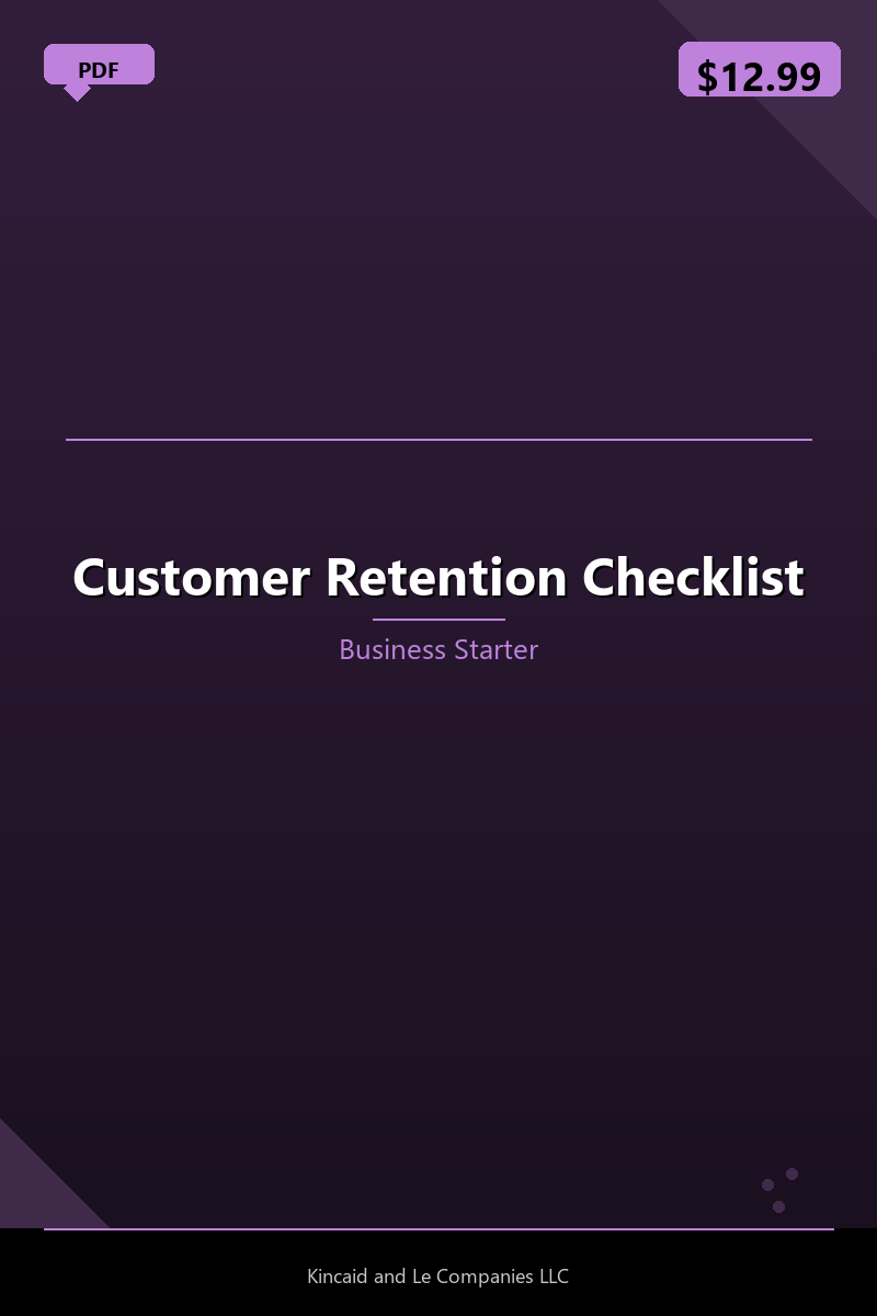 Customer Retention Checklist