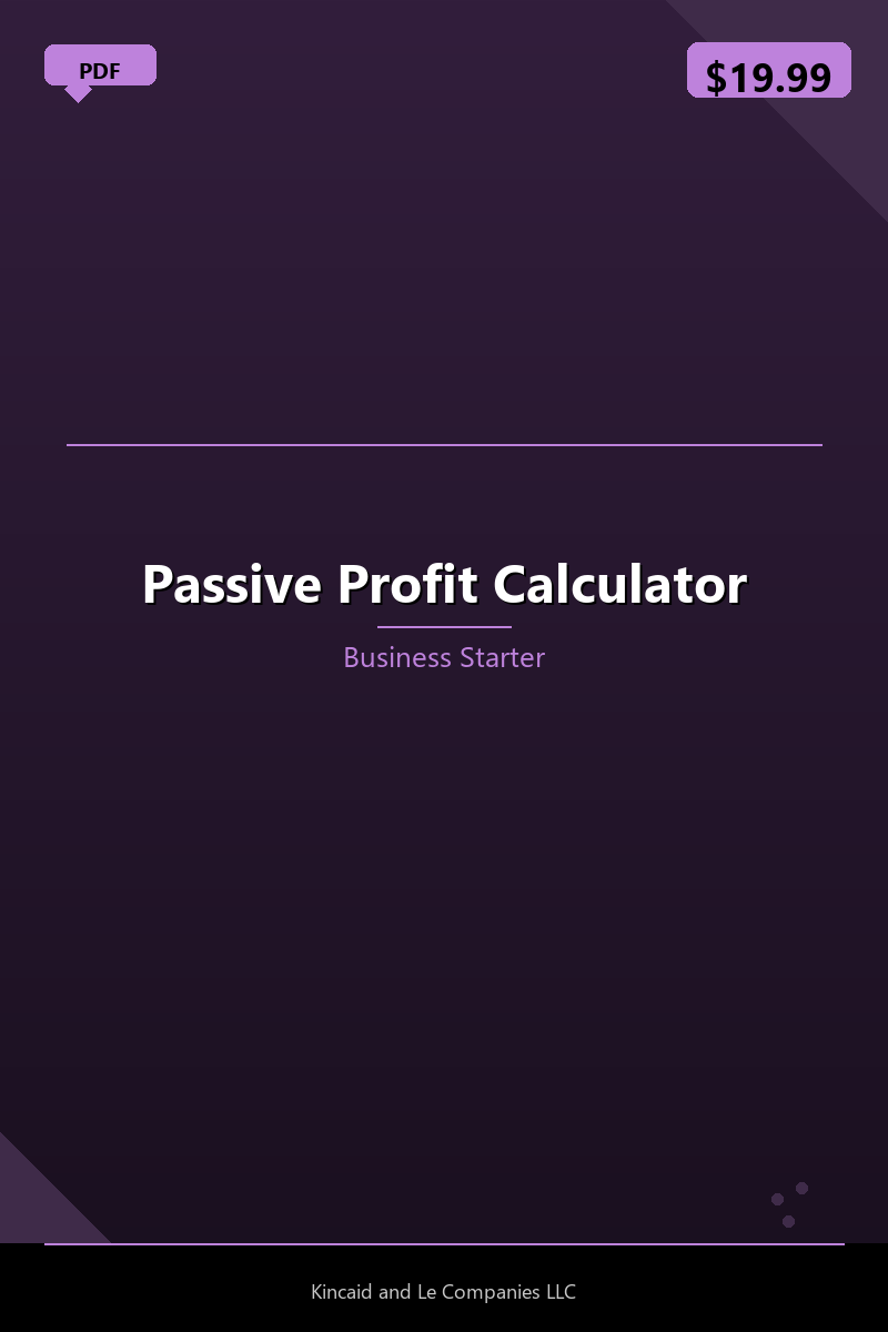 Passive Profit Calculator