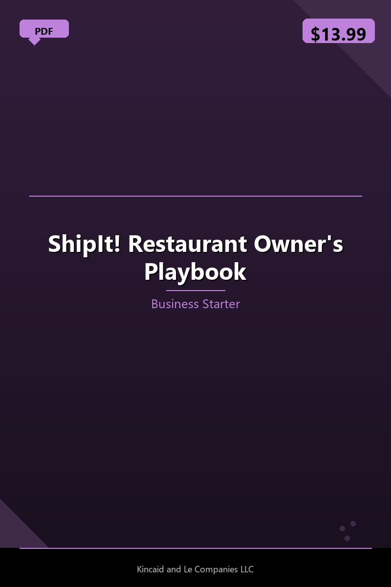 ShipIt! Restaurant Owner's Playbook