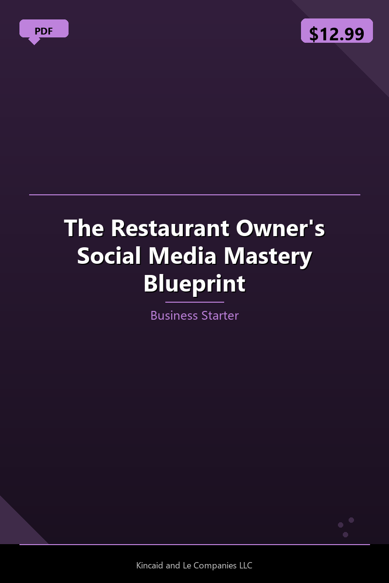 The Restaurant Owner's Social Media Mastery Blueprint