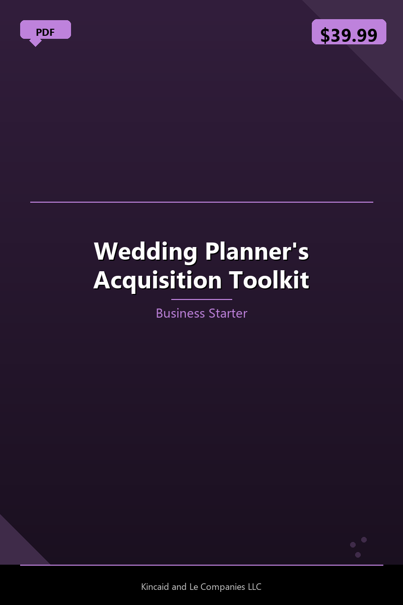 Wedding Planner's Acquisition Toolkit