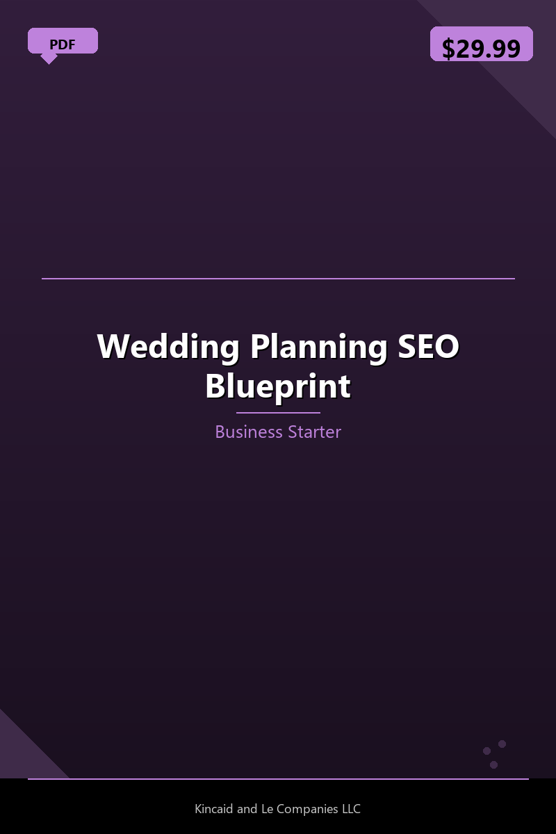 Wedding Planning SEO Blueprint