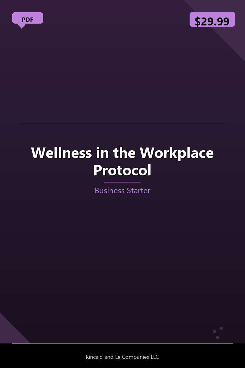 Wellness in the Workplace Protocol