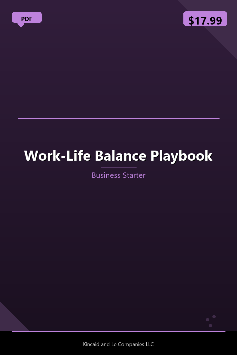 Work-Life Balance Playbook