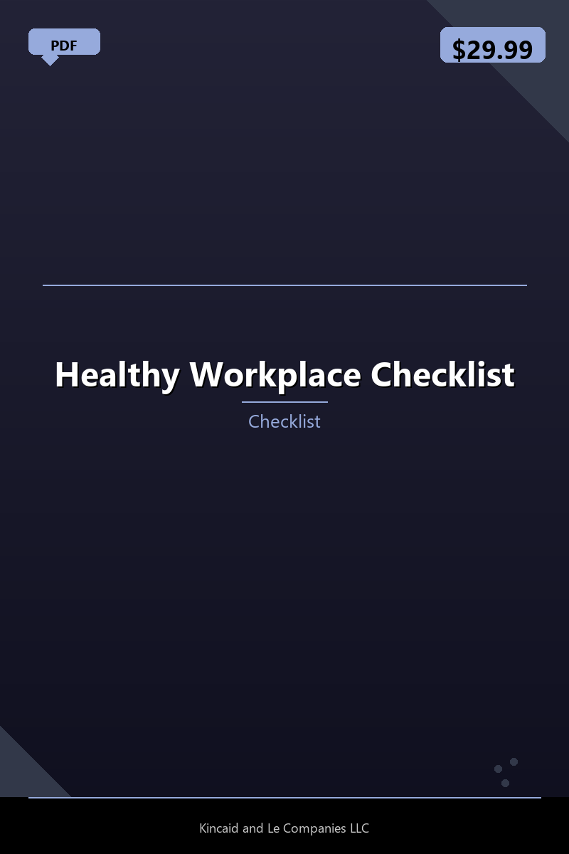 Healthy Workplace Checklist
