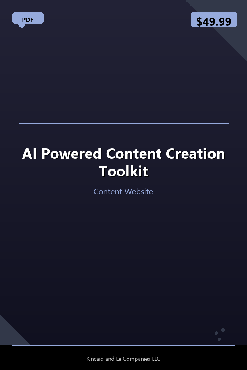 AI Powered Content Creation Toolkit