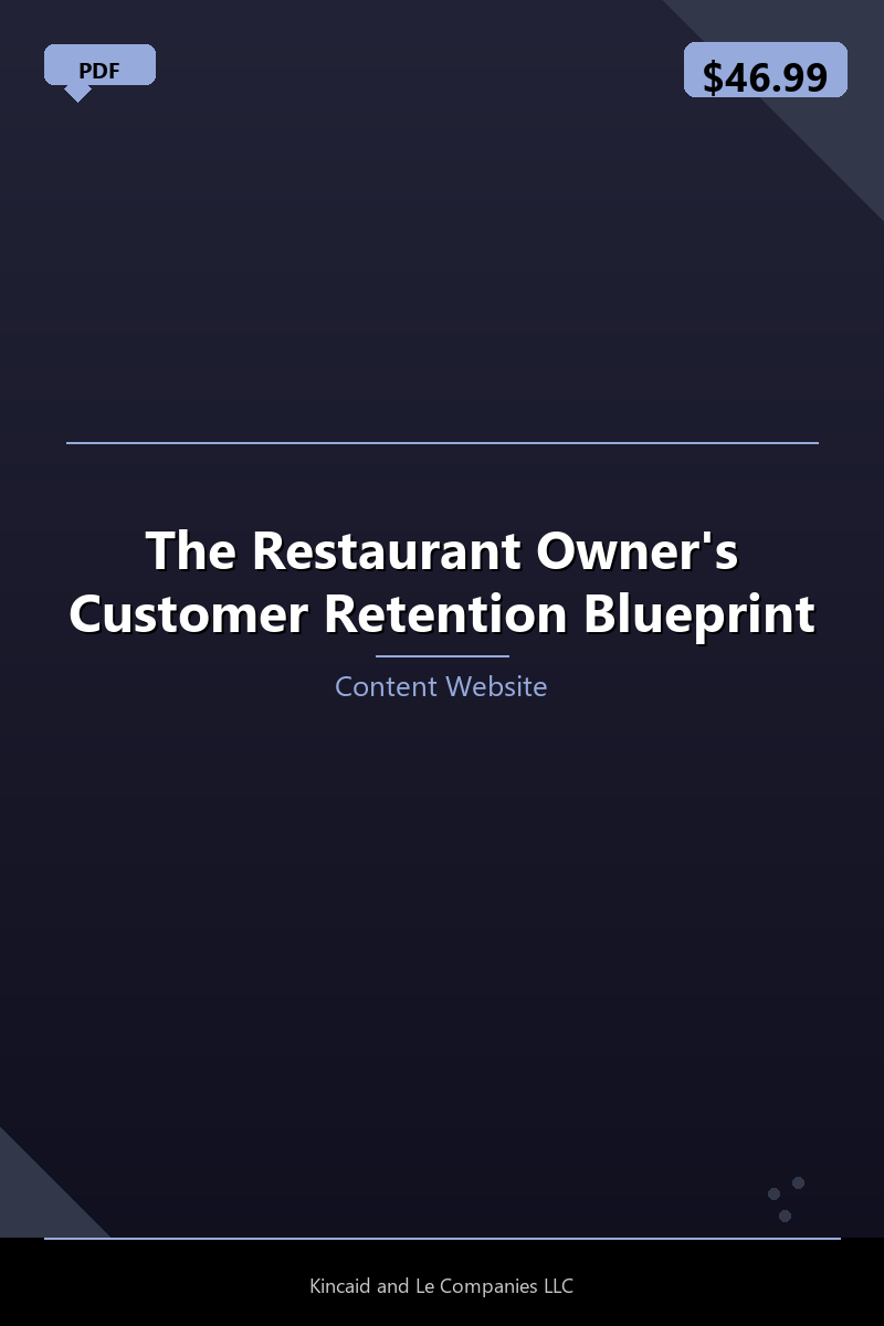 The Restaurant Owner's Customer Retention Blueprint