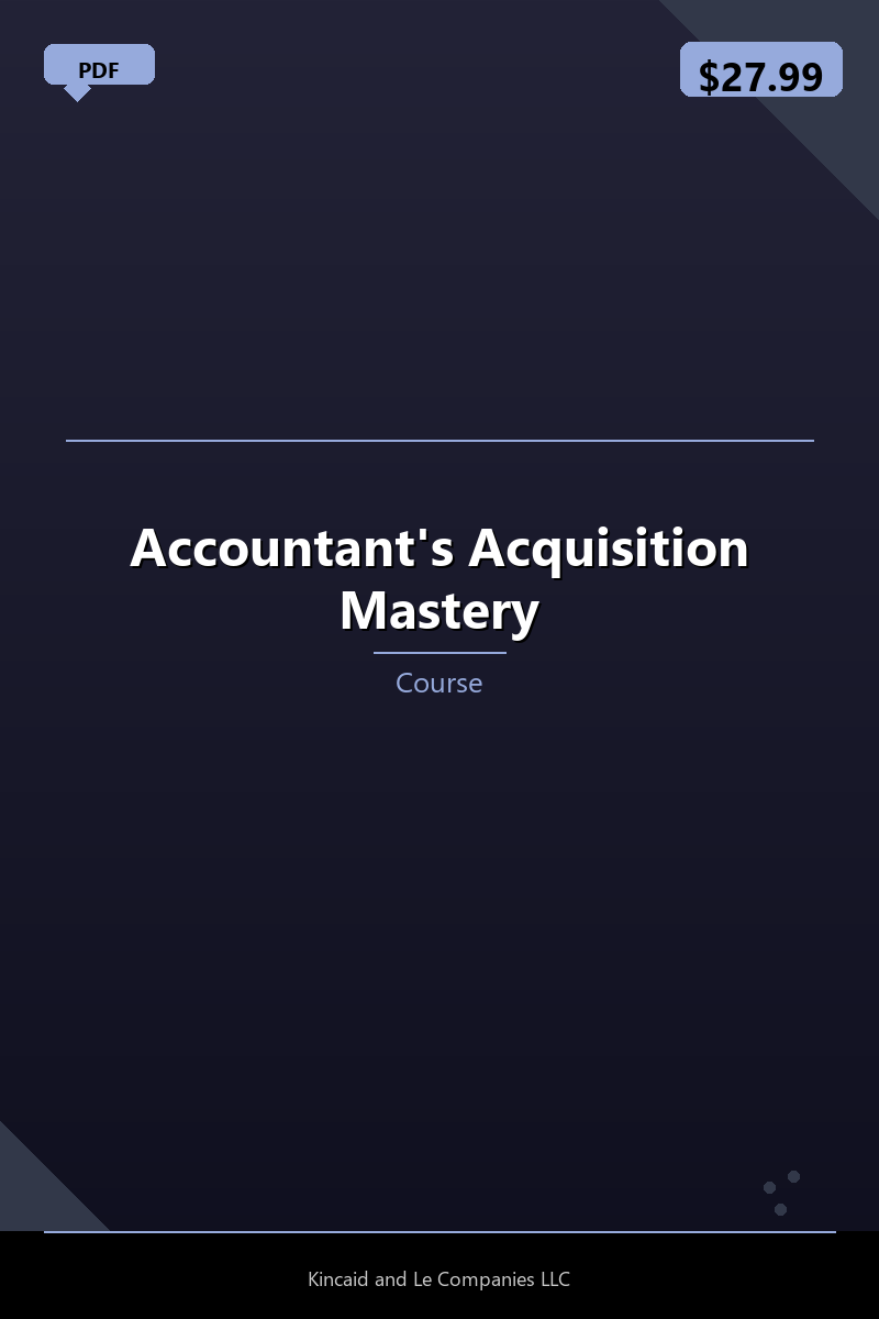Accountant's Acquisition Mastery