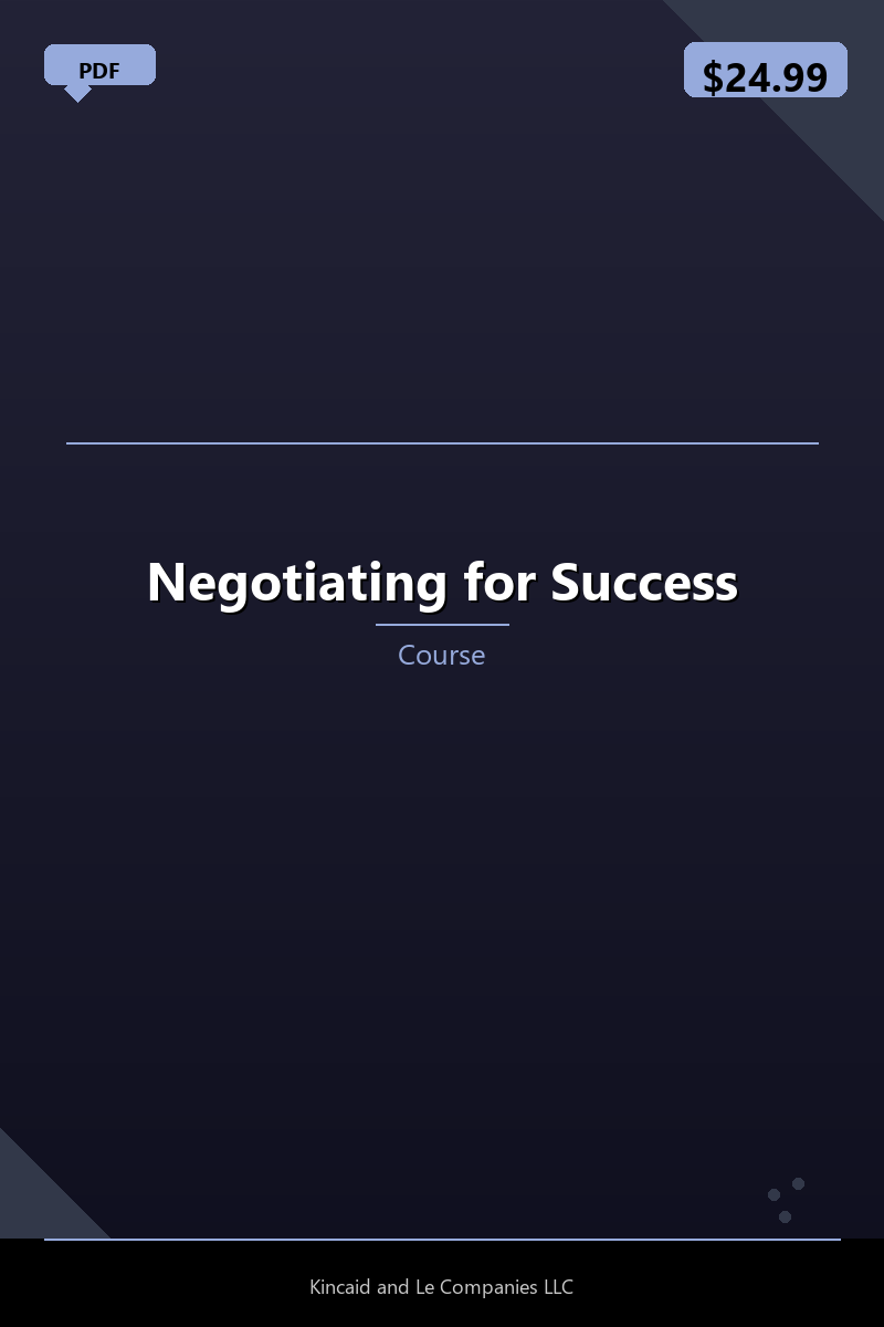 Negotiating for Success