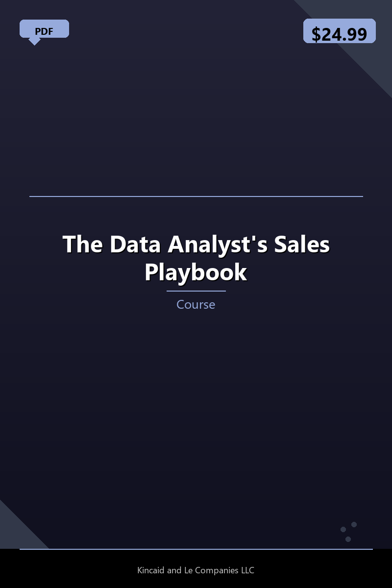 The Data Analyst's Sales Playbook