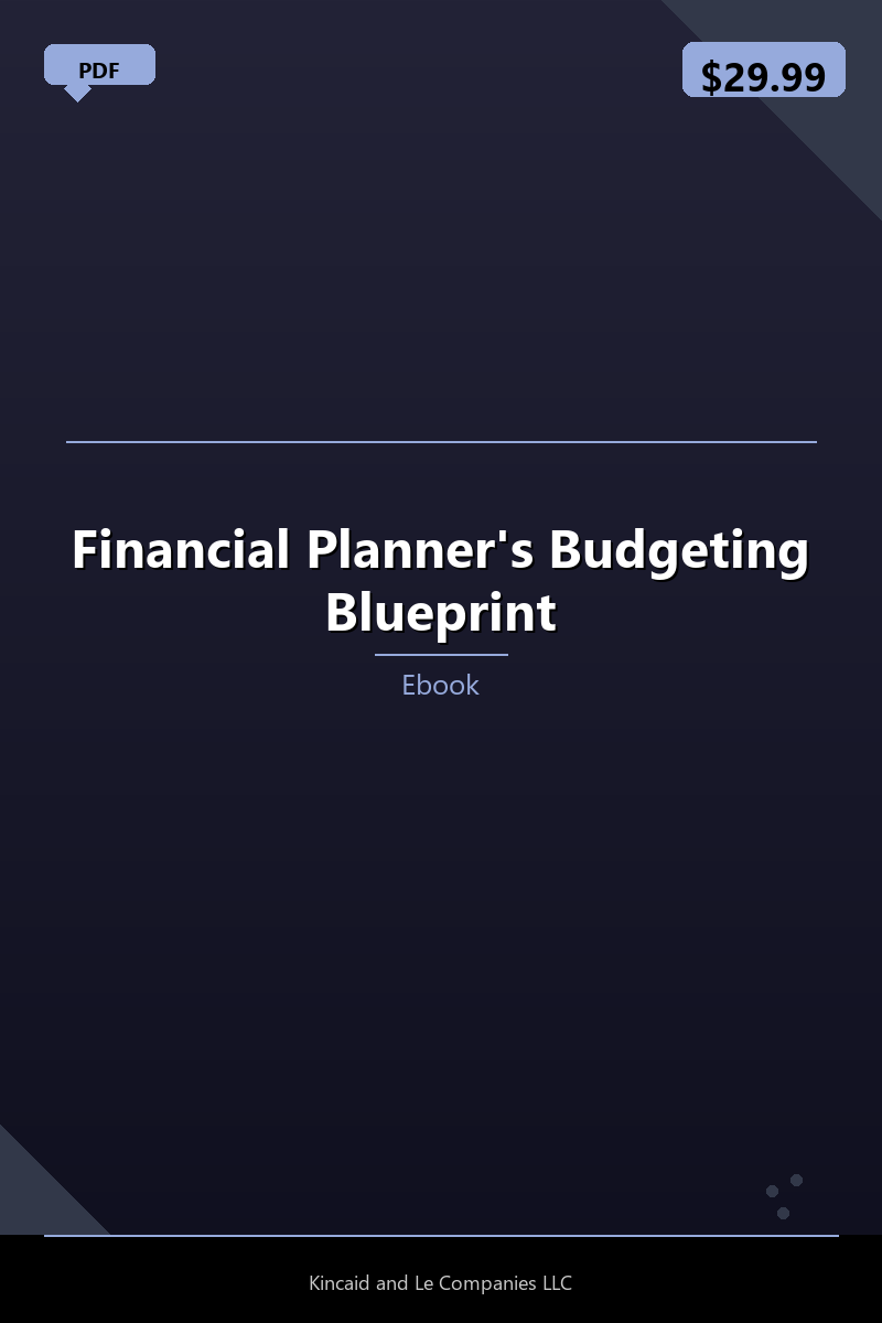 Financial Planner's Budgeting Blueprint