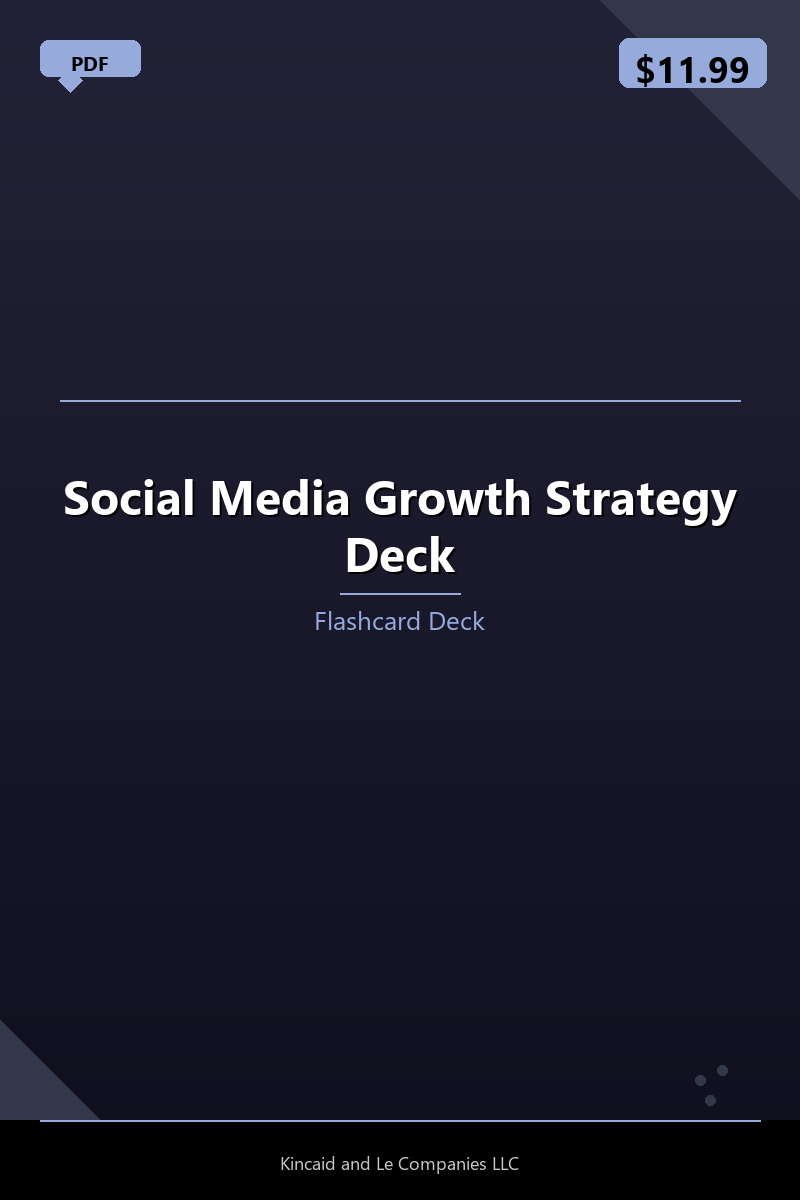 Social Media Growth Strategy Deck