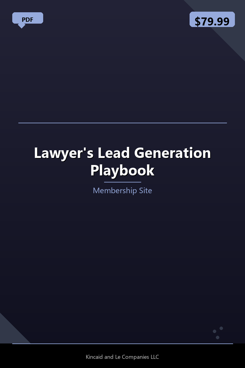 Lawyer's Lead Generation Playbook