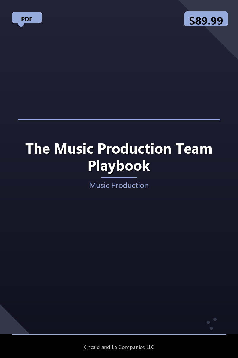 The Music Production Team Playbook