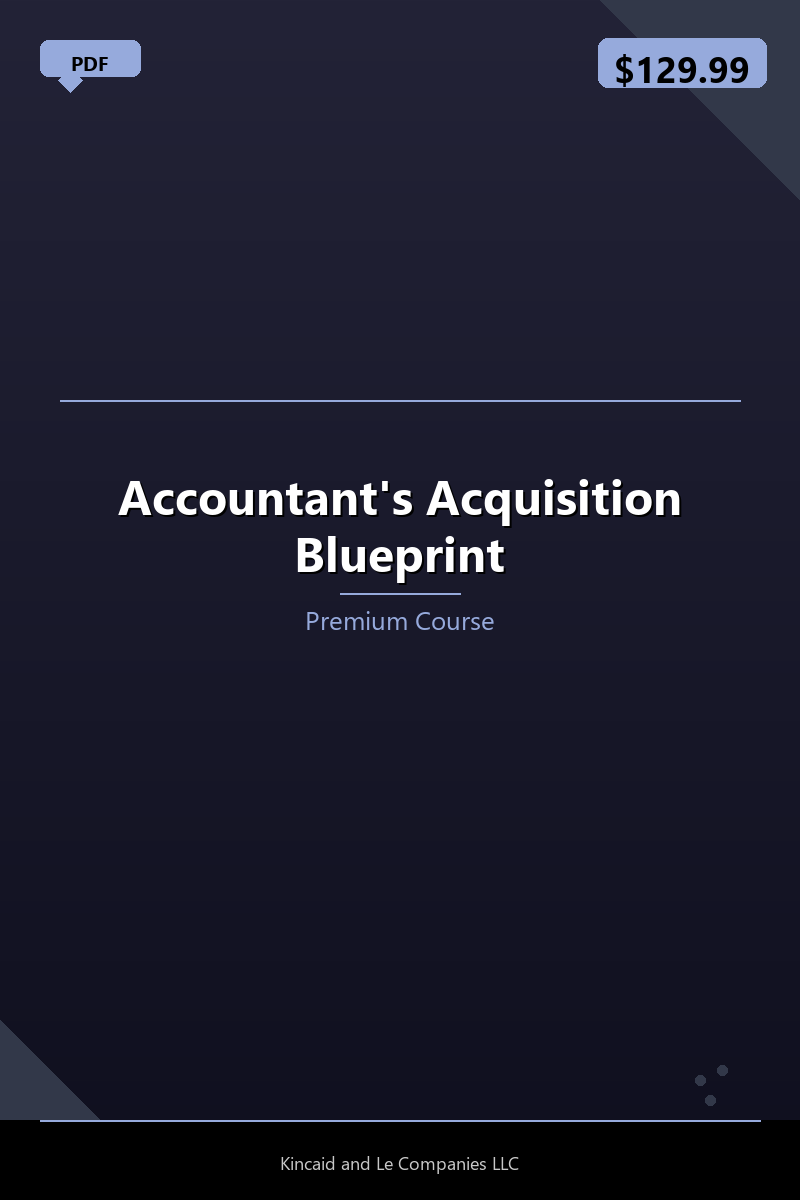 Accountant's Acquisition Blueprint