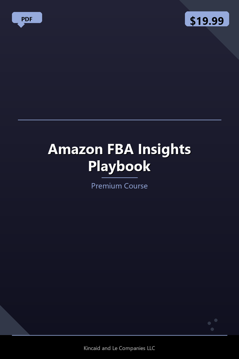 Amazon FBA Insights Playbook