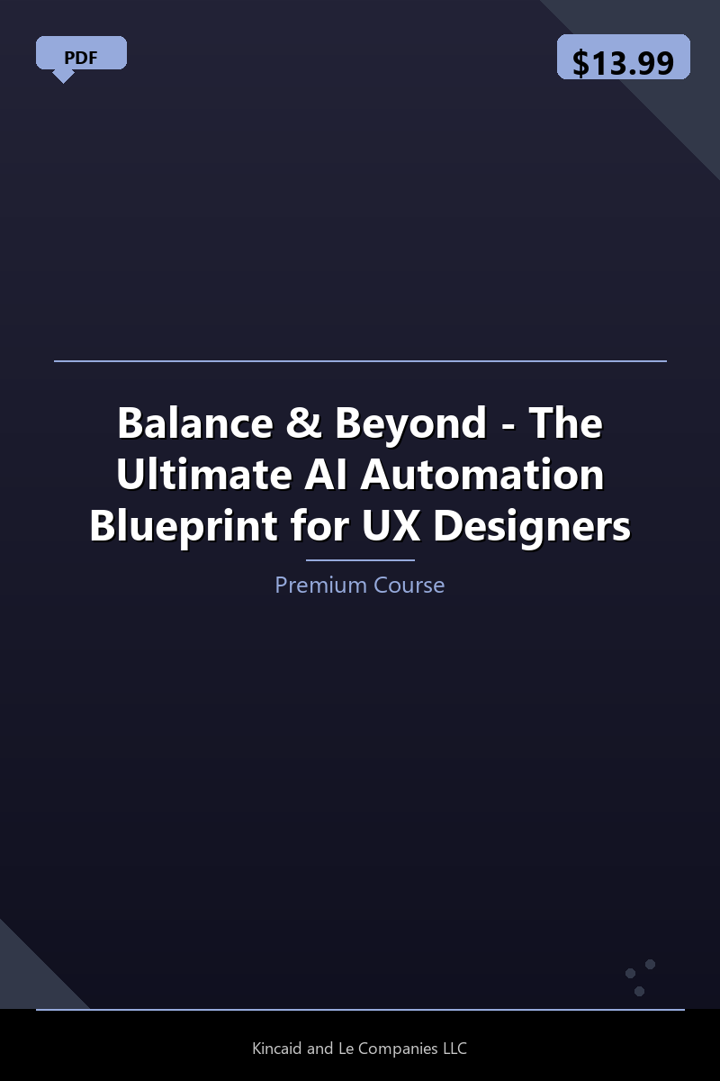 Balance & Beyond - The Ultimate AI Automation Blueprint for UX Designers