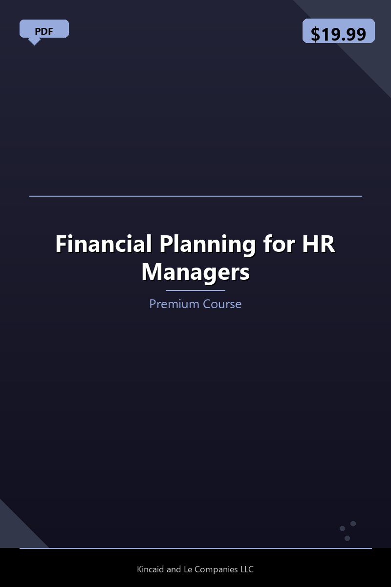 Financial Planning for HR Managers