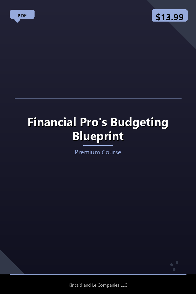 Financial Pro's Budgeting Blueprint