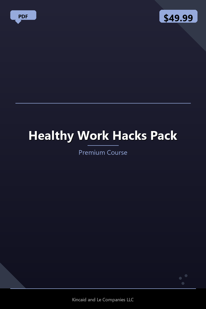 Healthy Work Hacks Pack