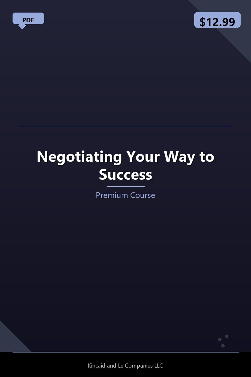 Negotiating Your Way to Success