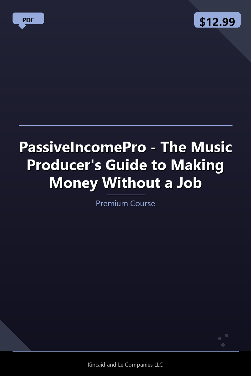PassiveIncomePro - The Music Producer's Guide to Making Money Without a Job