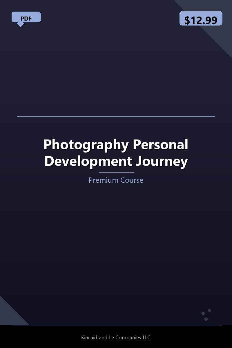 Photography Personal Development Journey
