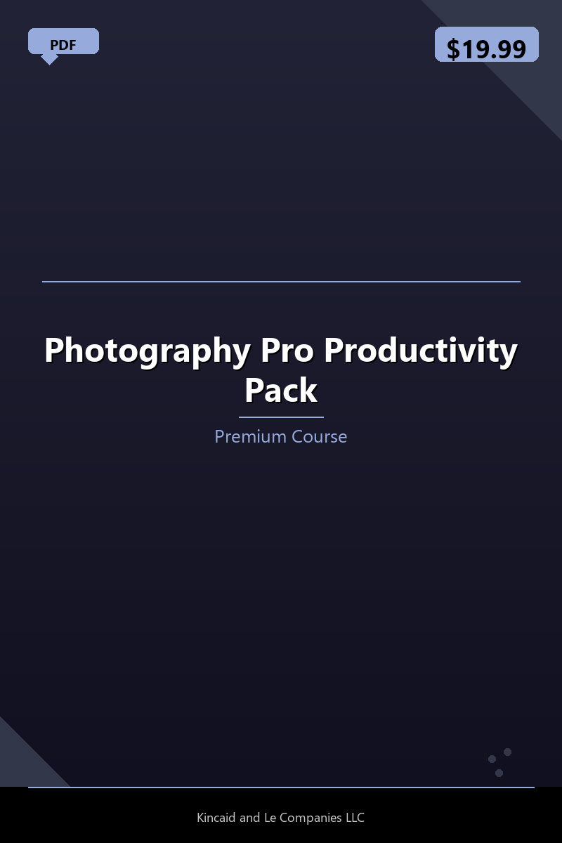 Photography Pro Productivity Pack