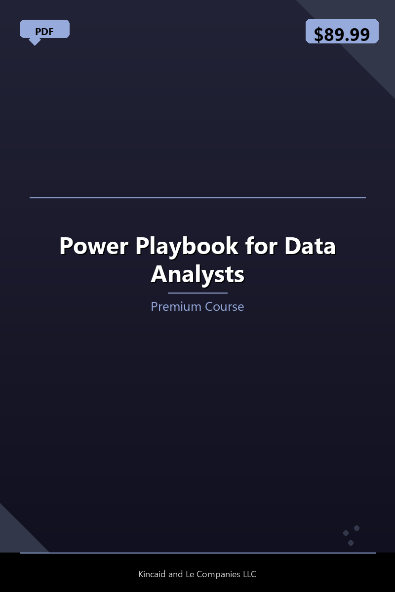 Power Playbook for Data Analysts