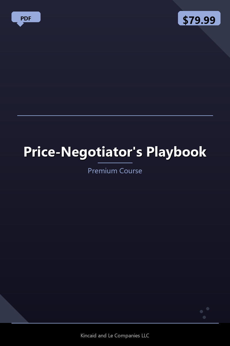 Price-Negotiator's Playbook
