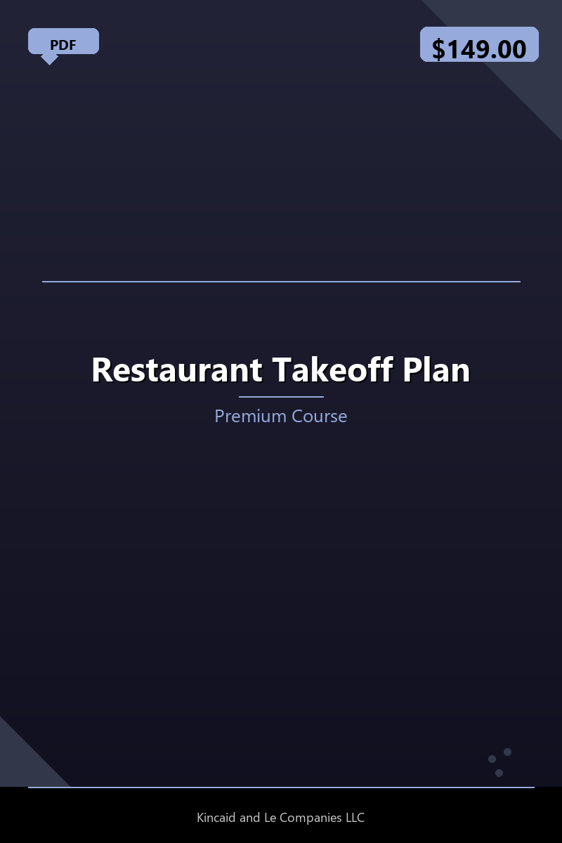 Restaurant Takeoff Plan
