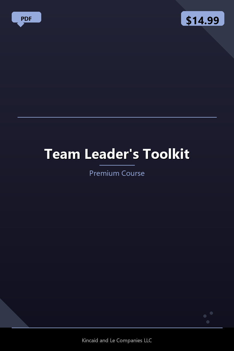 Team Leader's Toolkit