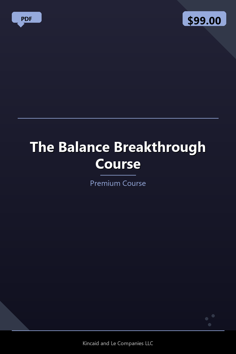 The Balance Breakthrough Course
