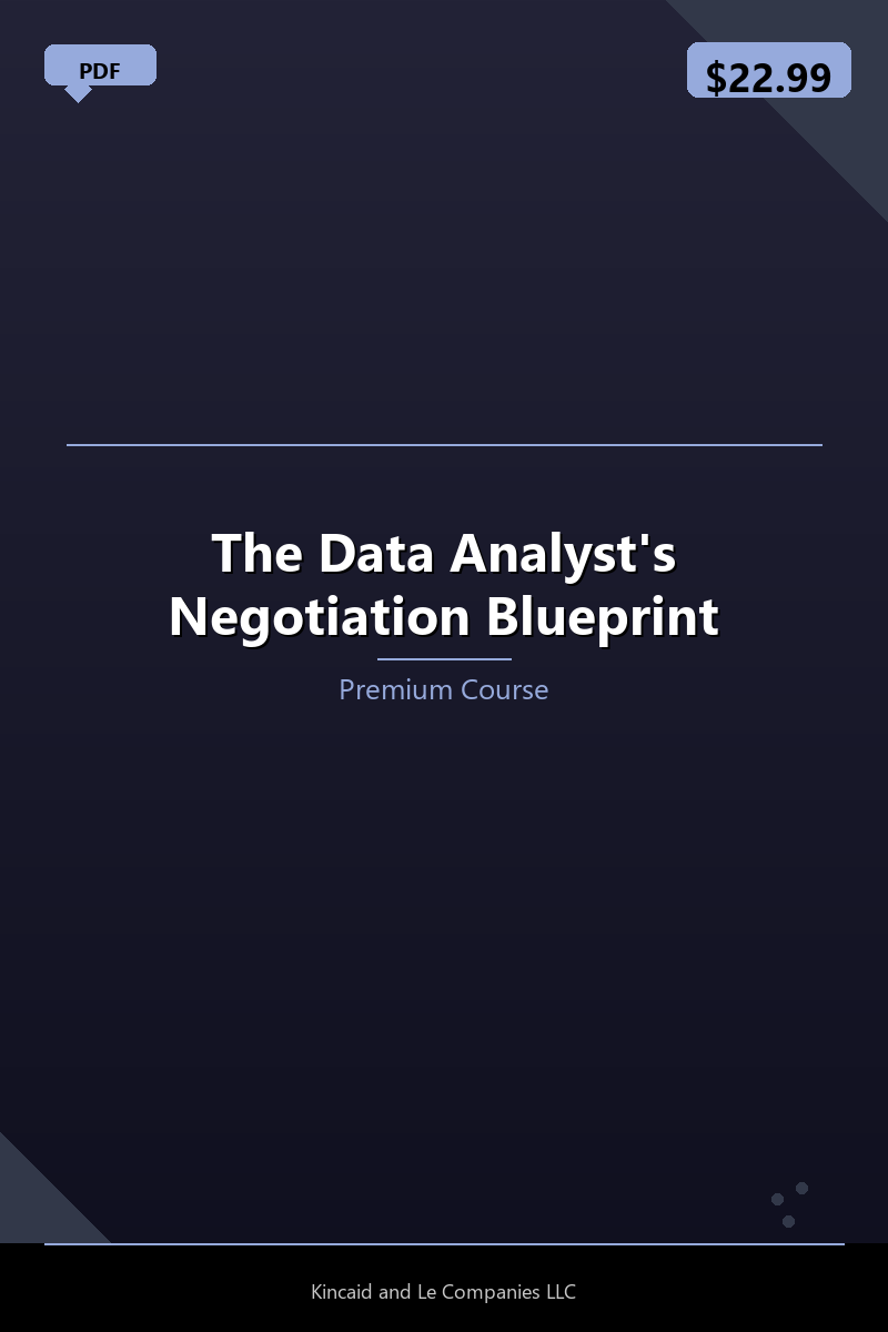 The Data Analyst's Negotiation Blueprint