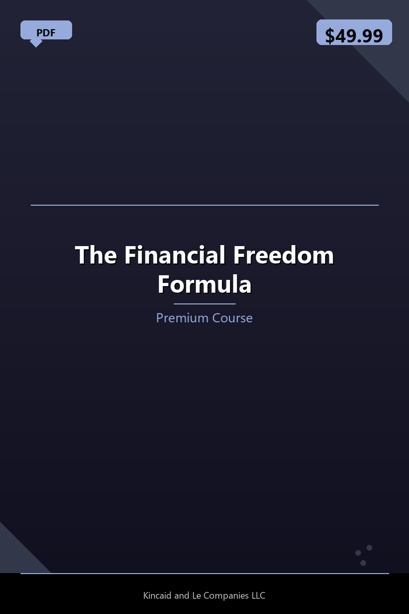 The Financial Freedom Formula