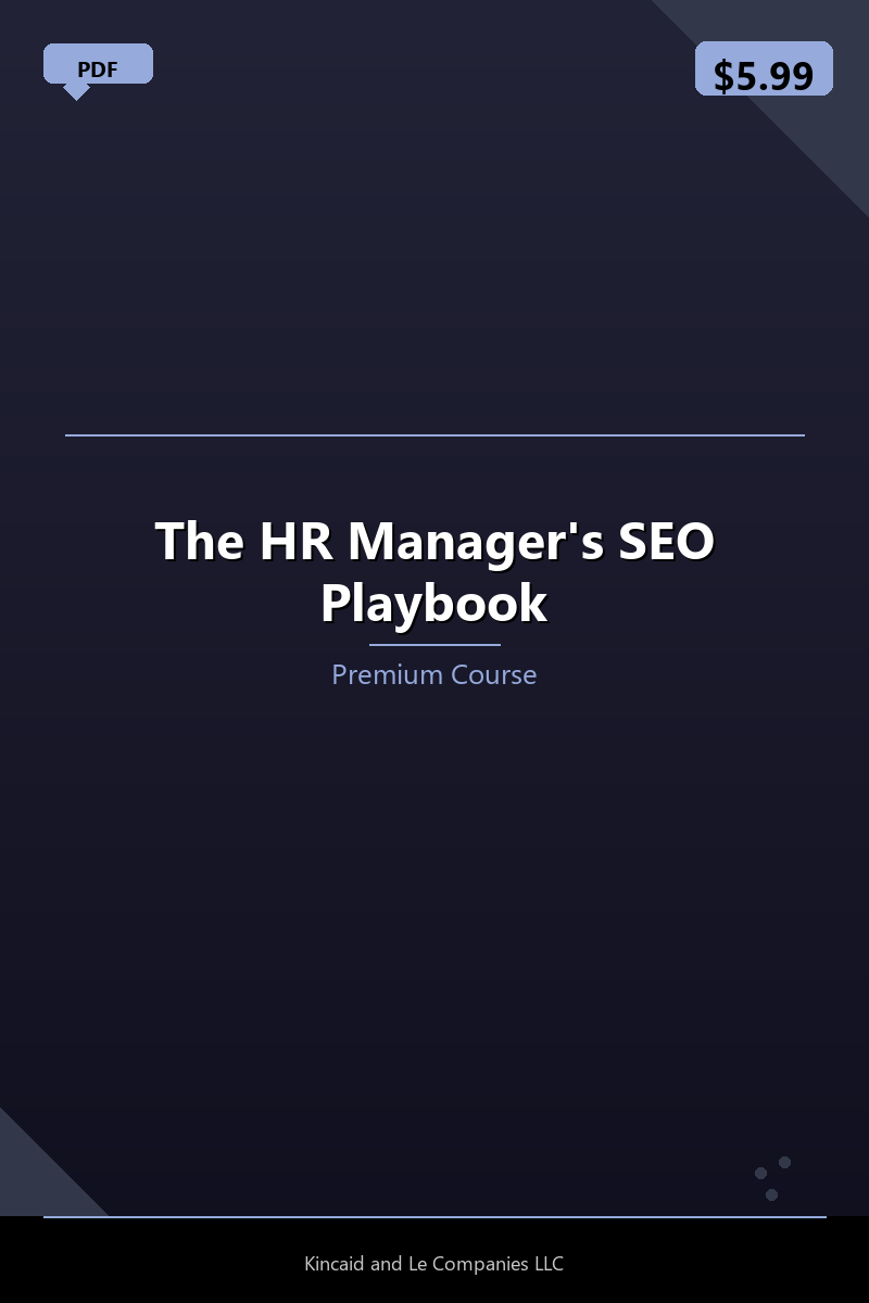 The HR Manager's SEO Playbook