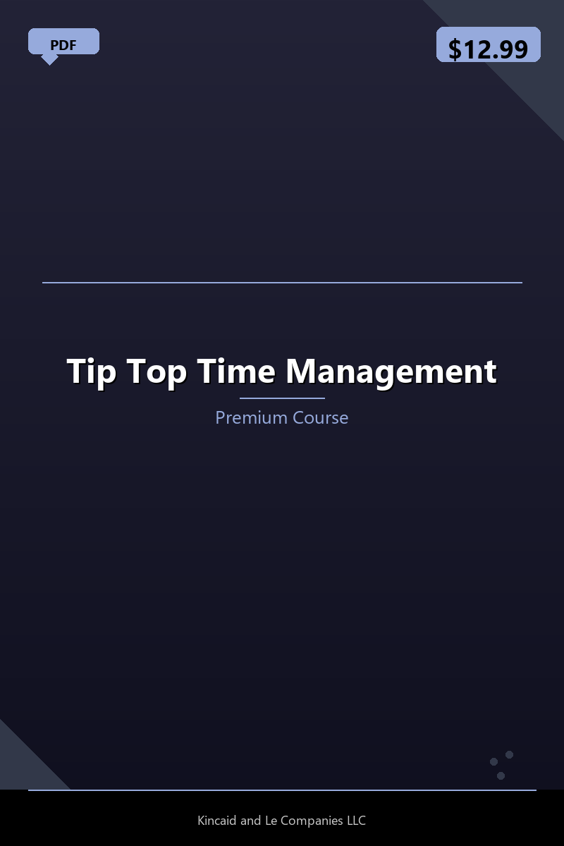 Tip Top Time Management