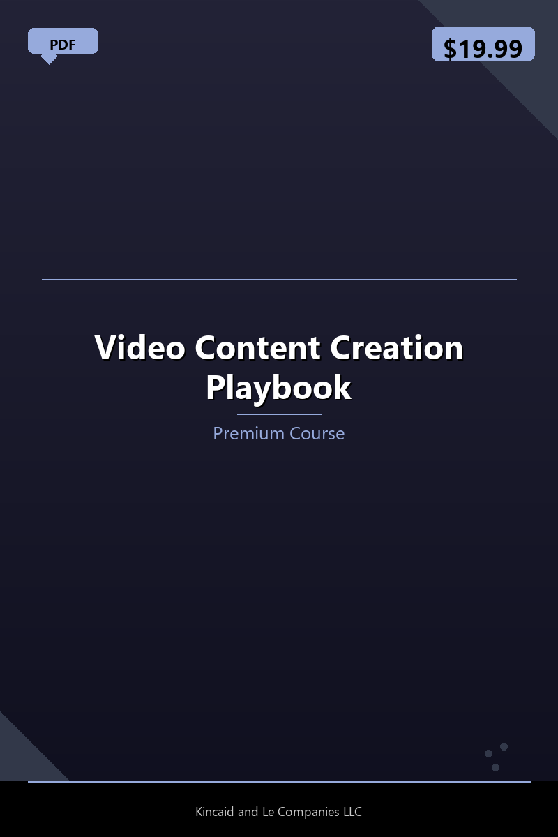 Video Content Creation Playbook