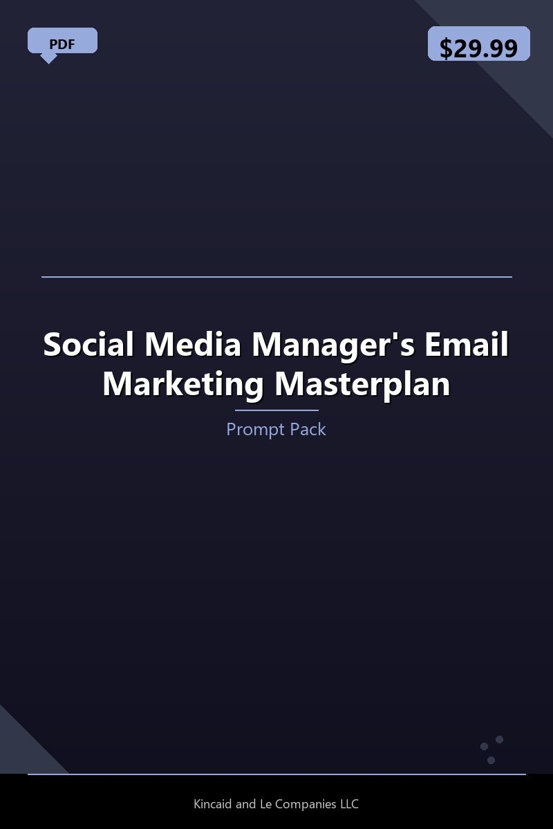 Social Media Manager's Email Marketing Masterplan