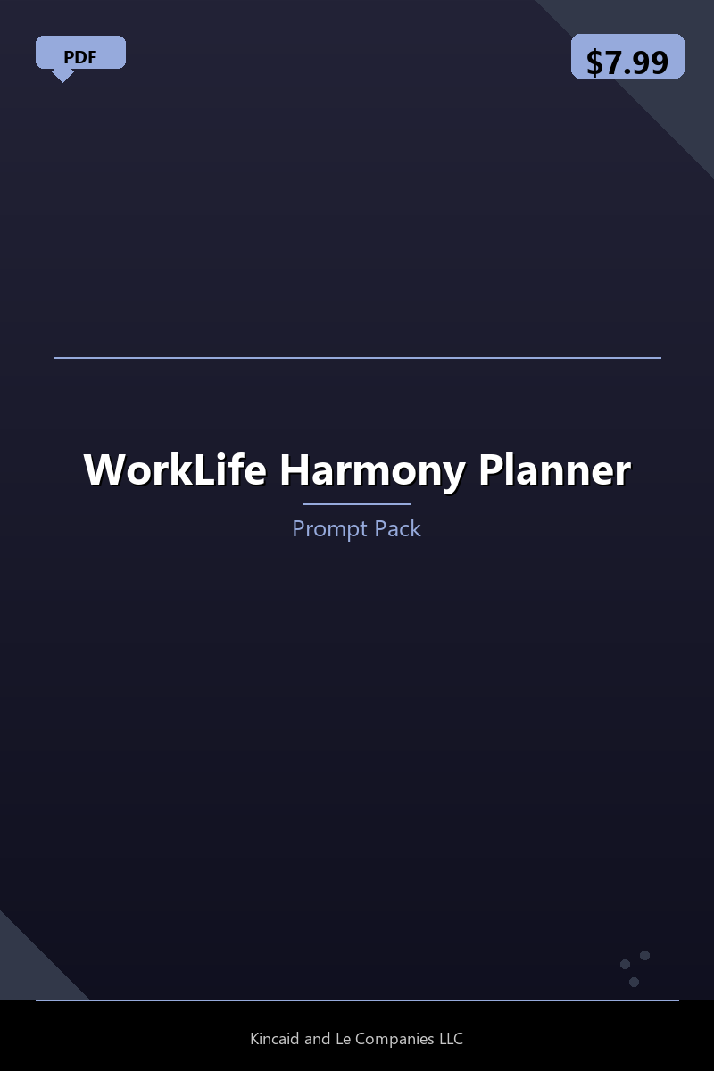 WorkLife Harmony Planner