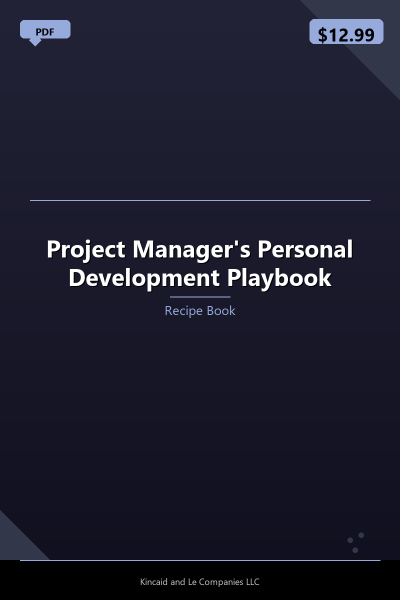 Project Manager's Personal Development Playbook