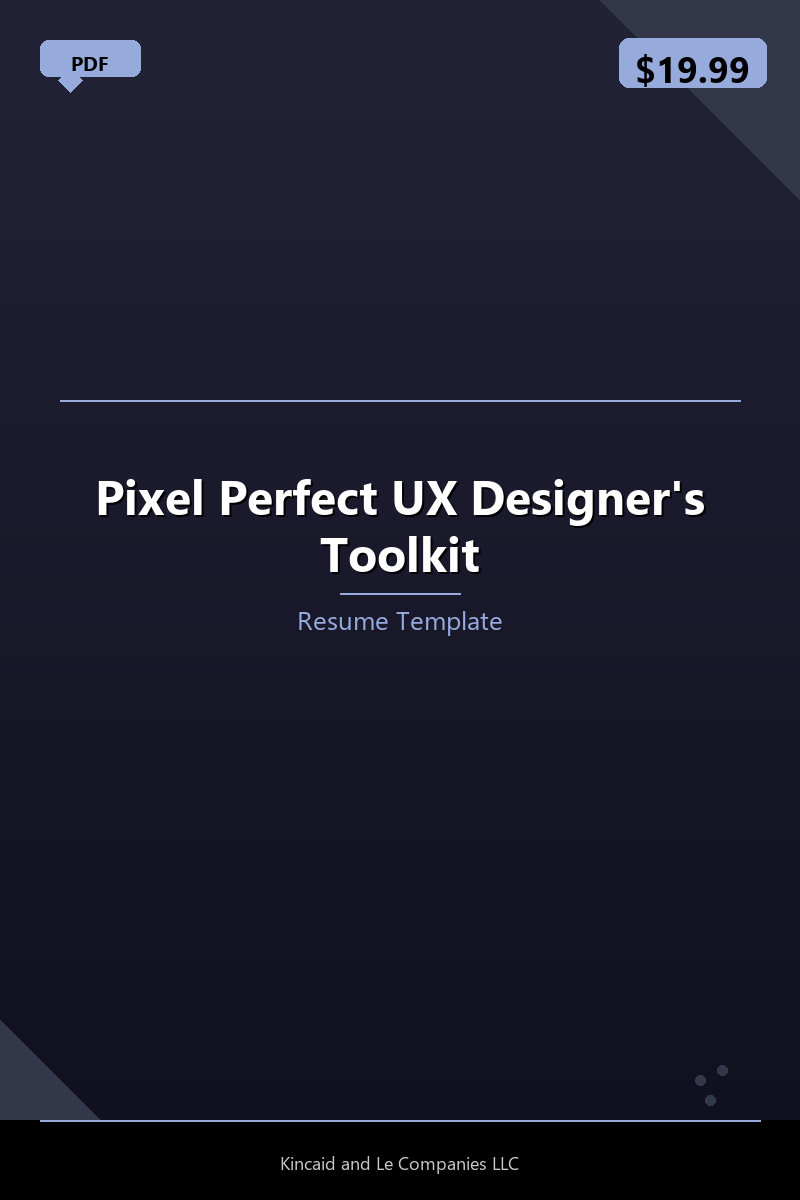 Pixel Perfect UX Designer's Toolkit