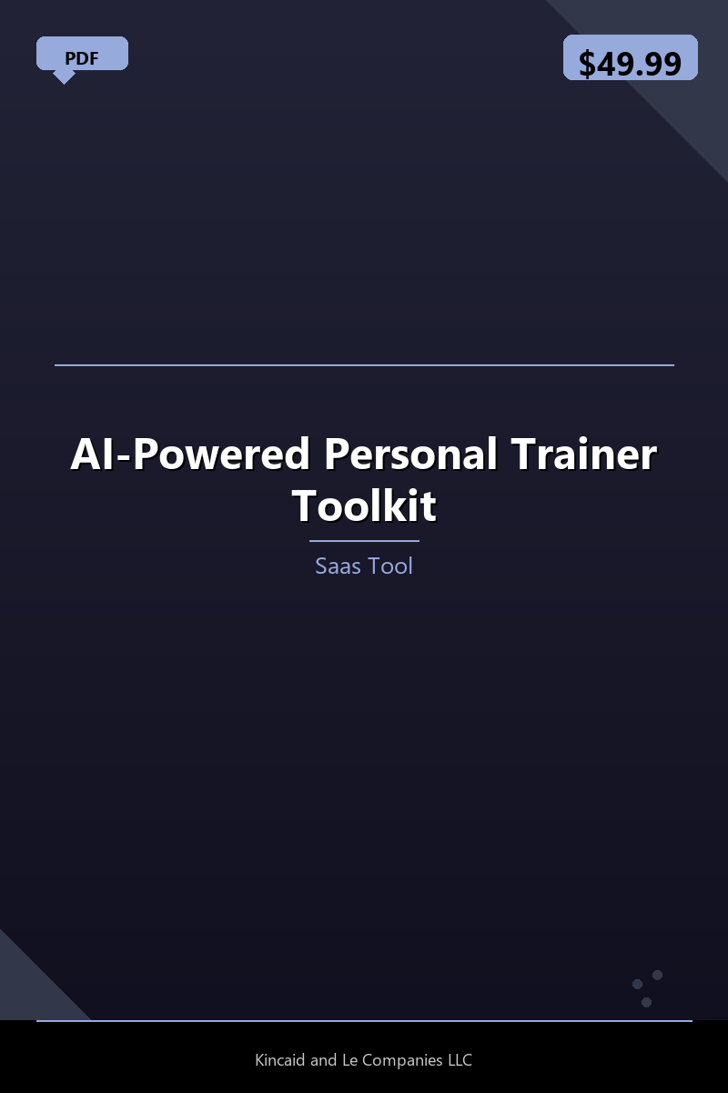 AI-Powered Personal Trainer Toolkit